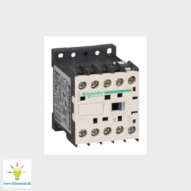 TeSys K kontaktor LP1K1201BD, 3P 12A AC3 5.5kW@400V, 1NC hjlpe kontakt, 24V DC spole