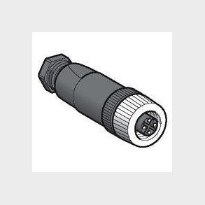 Stik M12 4P lige IP67 PG7