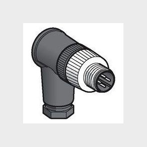 Stik M12 4P vinkel han