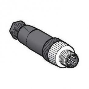 Stik M12 5P type D lige han