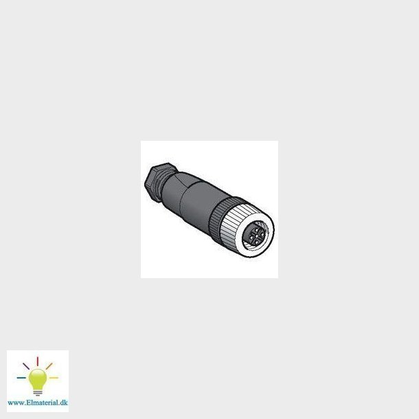 Stik M12 5P lige type D hun
