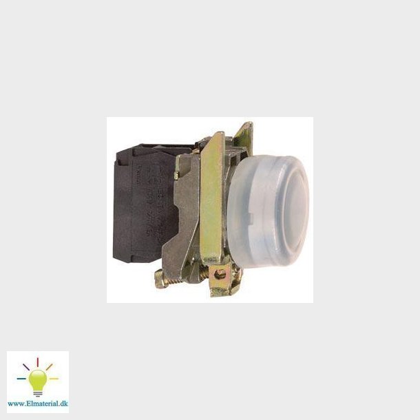 Harmony trykknap komplet med fjeder-retur i sort farve og gennemsigtig silikonekappe 1xNO, XB4BP21