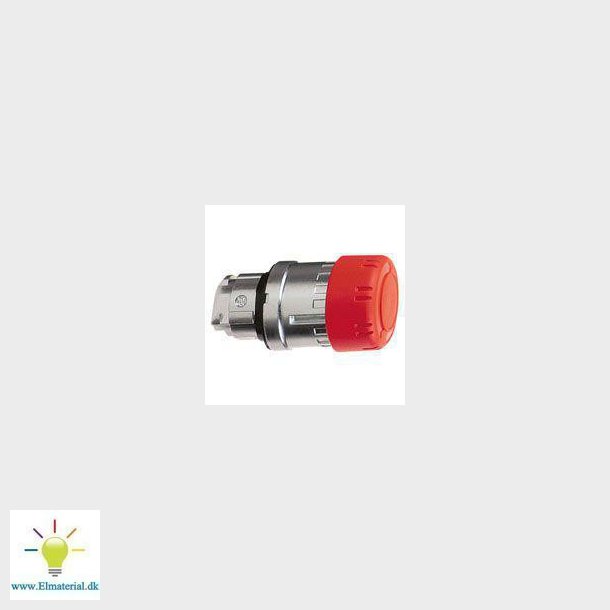 Harmony ndstopshoved i metal med 30 mm paddehoved i rd farve og drej for at frigre