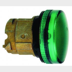 Harmony signallampehoved for BA9s med linse i gr�n farve