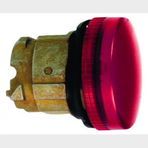 Harmony signallampehoved for BA9s med linse i r�d farve