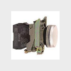 Lampe komplet hvid 24 V AC/DC med LED uden trafo