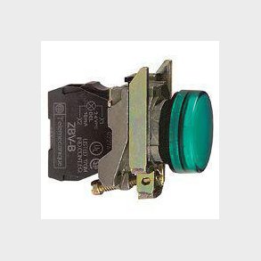 Lampe komplet gr�n 230-240 V AC med LED