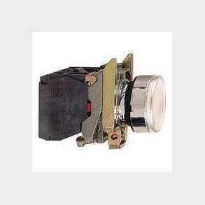 Harmony lampetryk komplet med LED og plan trykflade med fjeder-retur i hvid farve 230-240VAC forsyni