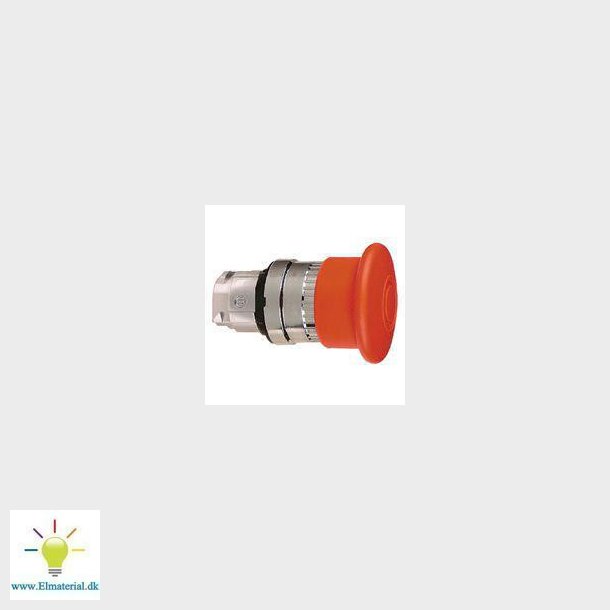 Harmony ndstopshoved i metal med 40 mm paddehoved i rd farve og trk for at frigre