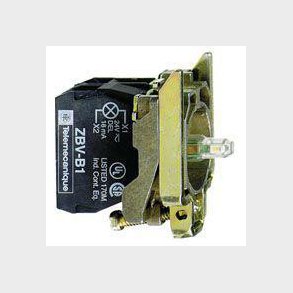 Harmony lampetrykskrop i metal best�ende af LED lysmodul i hvid farve og 24V AC/DC forsyning og 1xNO