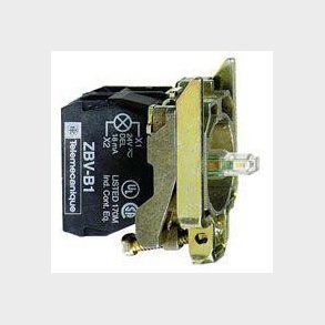 Harmony lampetrykskrop i metal best�ende af LED lysmodul i orange farve og 24V AC/DC forsyning og 1x