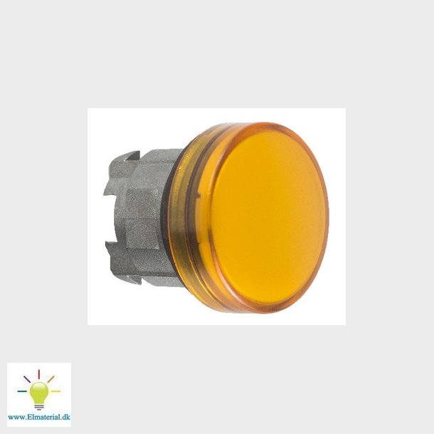 Harmony signallampehoved for LED med linse i orange farve