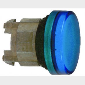 Harmony signallampehoved for LED med linse i bl� farve