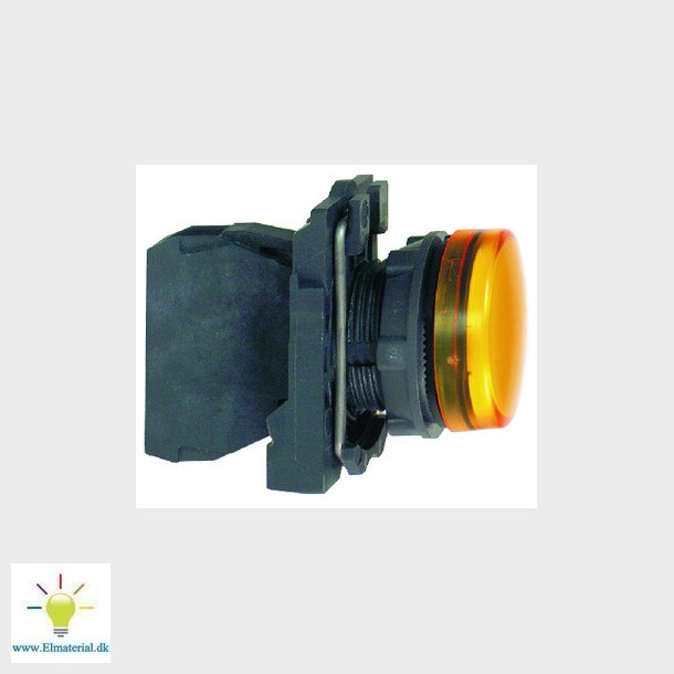 Harmony signallampe komplet med LED i orange farve og 24VAC/DC forsyning