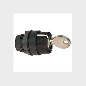 Harmony n�glegreb i plast med 3 positioner og fjeder-retur til midt og n�gle (Ronis 455) ud i M