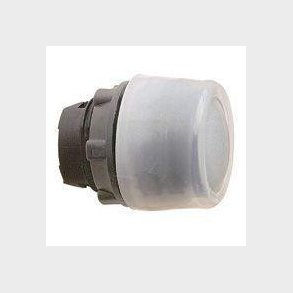 Harmony trykknapshoved i plast med klar silikoneh�tte og fjeder-retur med oph�jet trykflade i sort f