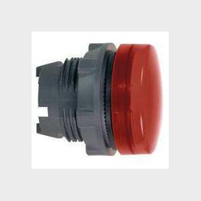 Harmony signallampehoved i plast for LED med linse i r�d farve