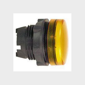 Harmony signallampehoved i plast for LED med linse i orange farve