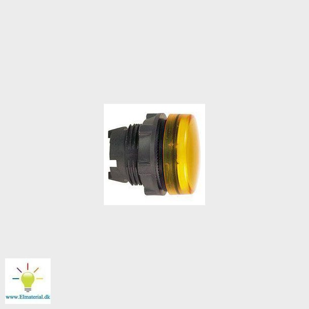 Harmony signallampehoved i plast for LED med linse i orange farve