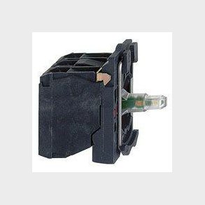 Harmony lampetrykskrop i plast best�ende af LED lysmodul i gr�n farve og 24V AC/DC forsyning og 2xNO