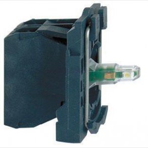 Harmony lampetrykskrop i plast best�ende af LED lysmodul i r�d farve og 24V AC/DC forsyning og 1xNC