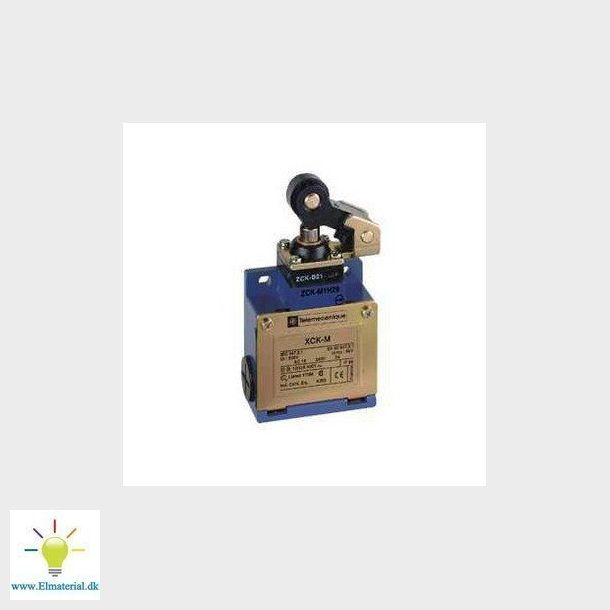 Endestop metal stempel med armrulle NO+NC 3x gevindhul for M20