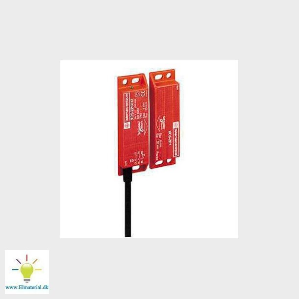 Berringsfri lgekontakt firkantet N/O+2N/C 2 meter kabel