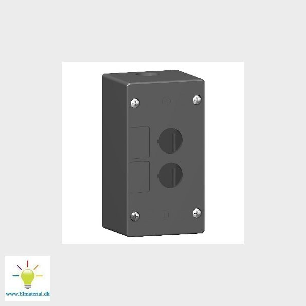 Trykknapbox tom m/2 hul aggresivt milj