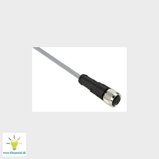 Flerkabel PVC M12 4-pin hun lige 10 meter XZCPV1141L10
