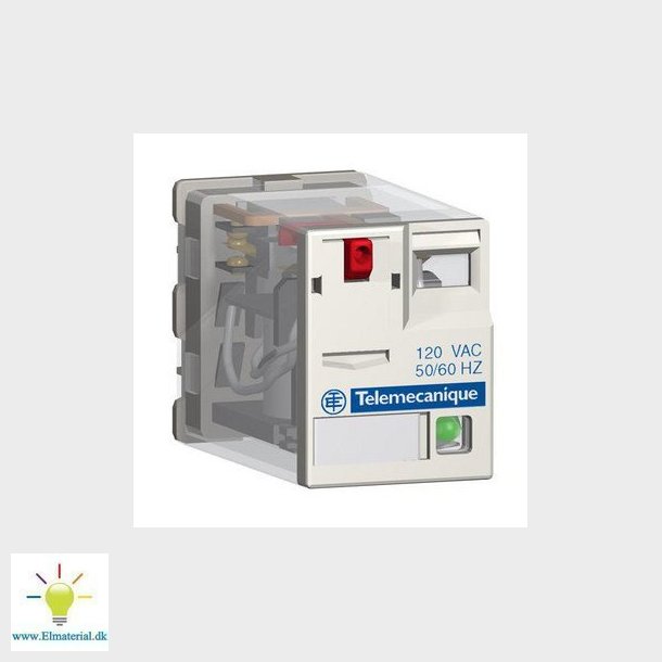 Effektrel 15A 1C/O med led 24 vdc