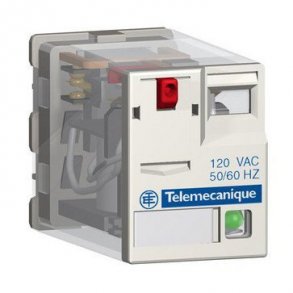 Effektrel� 15A 2C/O med led 24 vdc