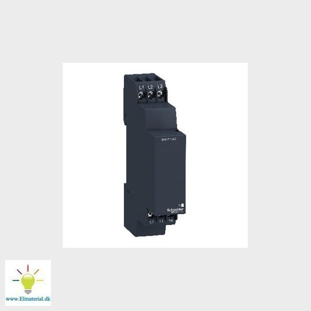 Zelio kontrolrel 3-faset for mling af fasebrud og faseflge 1 C/O 5A 3x230-400 VAC, RM17TG00