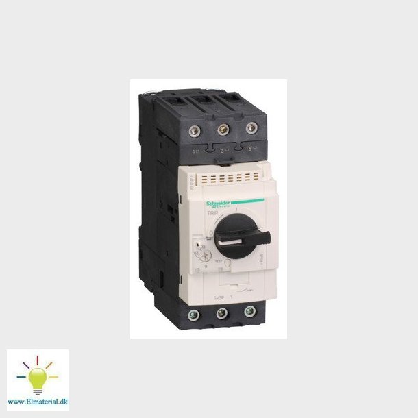 TeSys GV motor circuit breaker GV3P65, termisk magnetisk, 48-65A 30kW@400V Icu50kA, drejegreb
