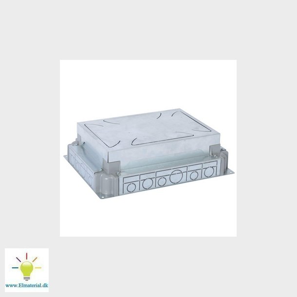 Gulvboks indstbningsboks 65-90mm 8/12 moduler