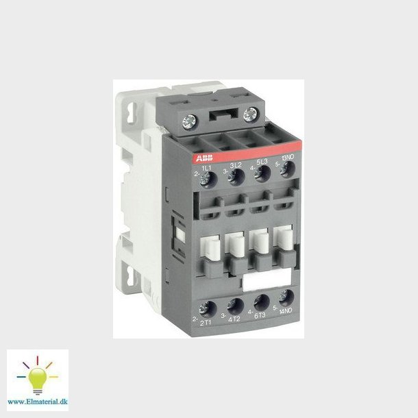 Kontaktor 3-polet 7,5kW, 400V AC, styrespnding 100-250V AC/DC, hjlpekontakt 1NO, skruetilslutning 