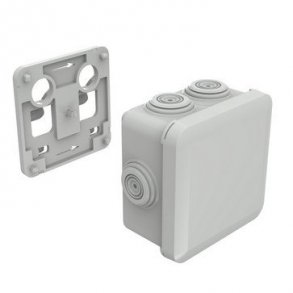 Plexo forgreningsdse 80x80mm incl. beslag til kabelbakke