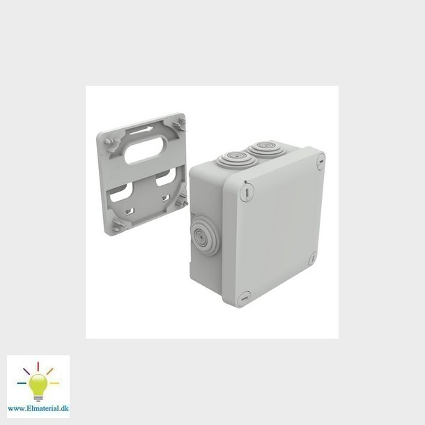 Plexo forgreningsdse 105x105mm incl. beslag til kabelbakke