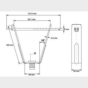 Trapetzbeslag RTB10-E
