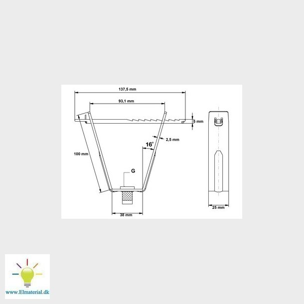 Trapetzbeslag RTB10-E