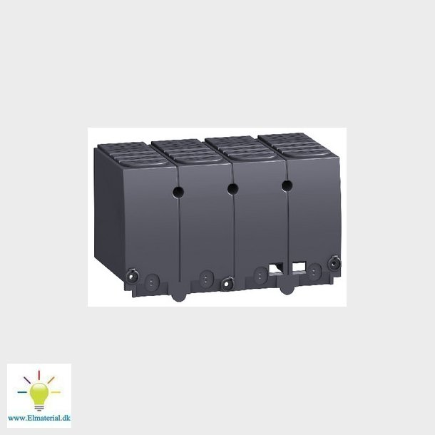 Klemmeafdkning  lang 4 polet til NSX100-250