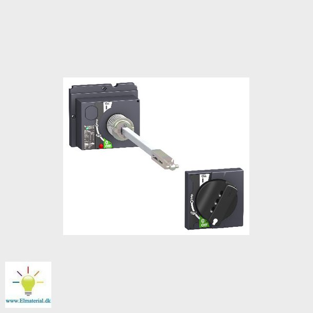 Drejegreb sort med drkobling + teleskop aksel - NSX100-250