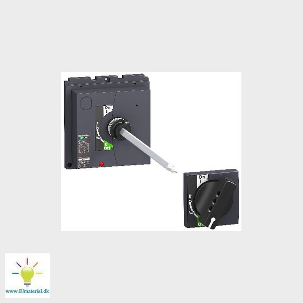 Drejegreb + drkobling - sort - til NSX400-630