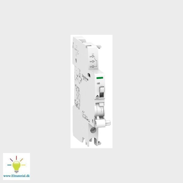 Acti9 alarmkontakt til fejlindikation iSD 415VAC/130VDC 1NO + 1NC, enkelt tilslutning i top. Bredde,