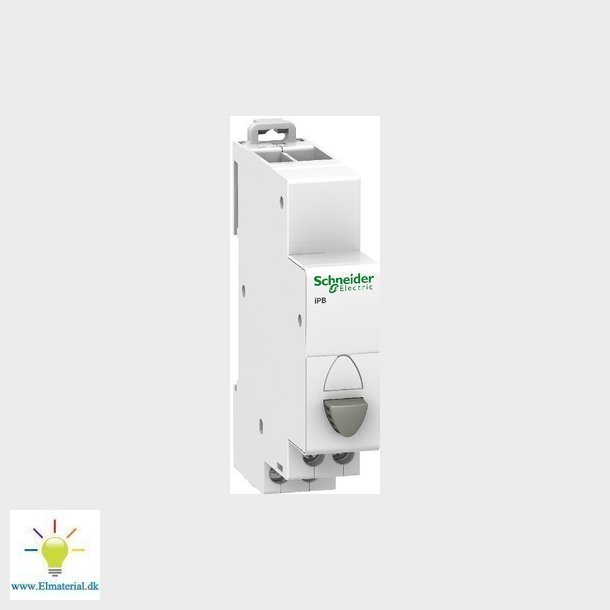 Trykkontakt iPB 20A 1NO Gr 250VAC 0,3W Bredde 18mm