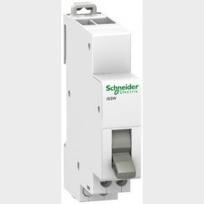 Acti9 omskifter til DIN-skinne 20A, 1CO med 3 positioner, 230V. Bredde 18 mm.