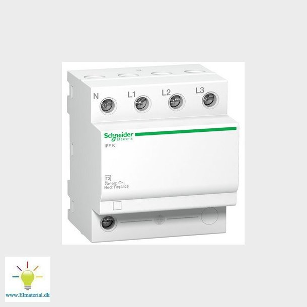 Transientbeskyttelse iPF 20kA 340V 3PN TT - TN-S system Klasse 2