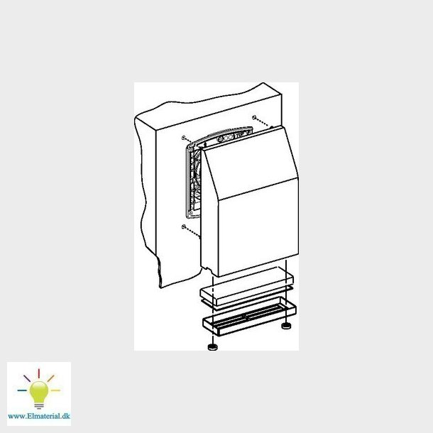 Ventilator med filter 165M3/T 230VAC