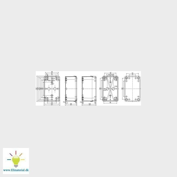 Box abs 192X121X87 grtande lg