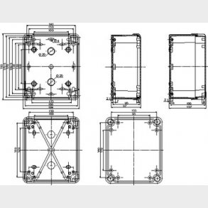 Box abs 192X164X87 grtande lg