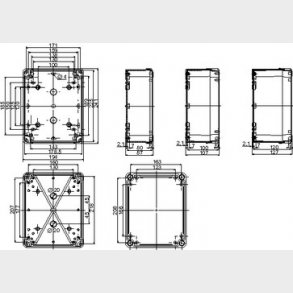 Box abs 241X194X87 gr lg